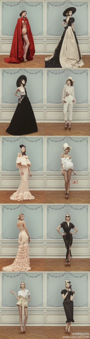 Cr.  名媛优丽亚娜·瑟吉安科 (Ulyana Sergeenko) 个人同名品牌2013春夏高级定制女装Lookbook