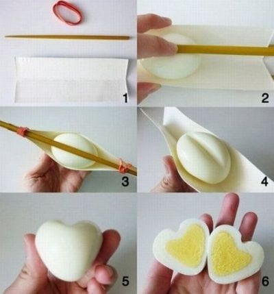 how to make a heart-shaped egg