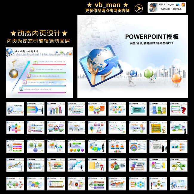 公司业绩报告年终总结新年计划PPT模板