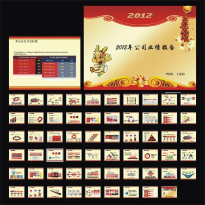 2012龙年吉祥新年计划业绩总结