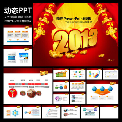 2013年工作计划年度总结报告PPT