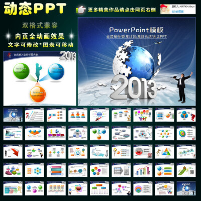 2013年终总结新年计划业绩报告ppt