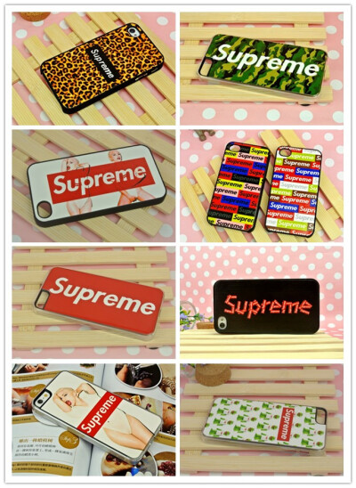 supreme潮人们必备的手机壳iphone4 4s 5全有哦款式齐全还不快来抢购