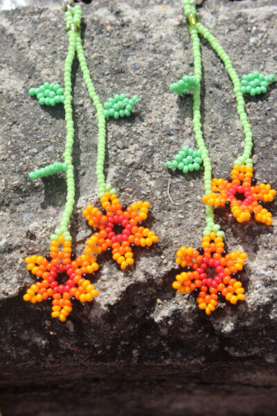 Huichol Beaded Earrings