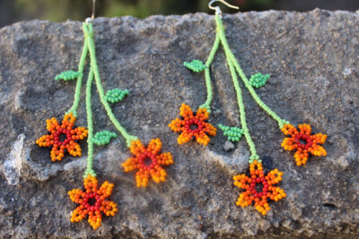 Huichol Beaded Earrings