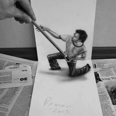 3D-drawings-on-flat-paper-sheets-3