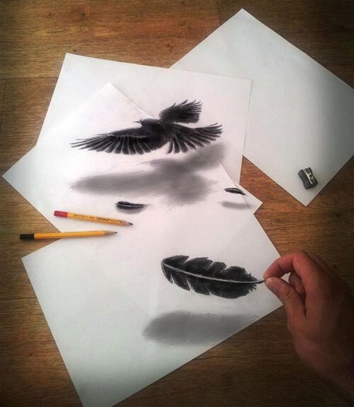 3D-drawings-on-flat-paper-sheets-2