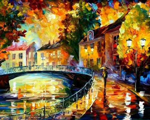 leonid afremov的印象派油画作品分享