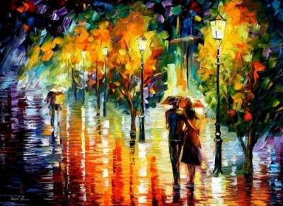 leonid afremov的印象派油画作品分享