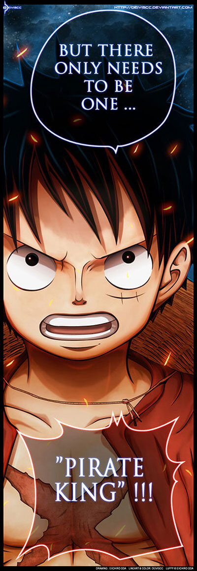 海贼王漫画上色图欣赏 路飞