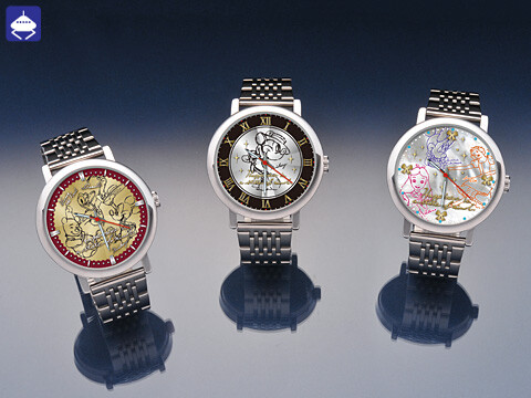 ディズニーキャラクター Ｈａｐｐｉｎｅｓｓ Ｍｏｍｅｎｔ ハイクオリティビッグフェイスメタルリストウォッチ