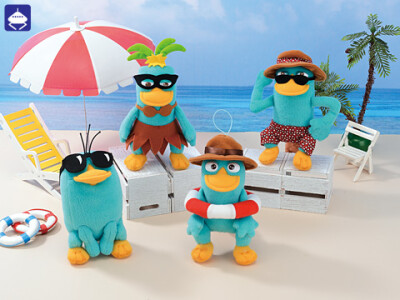 フィニアスとファーブ ペリー＆エージェントＰ キュートサイズサマーぬいぐるみ