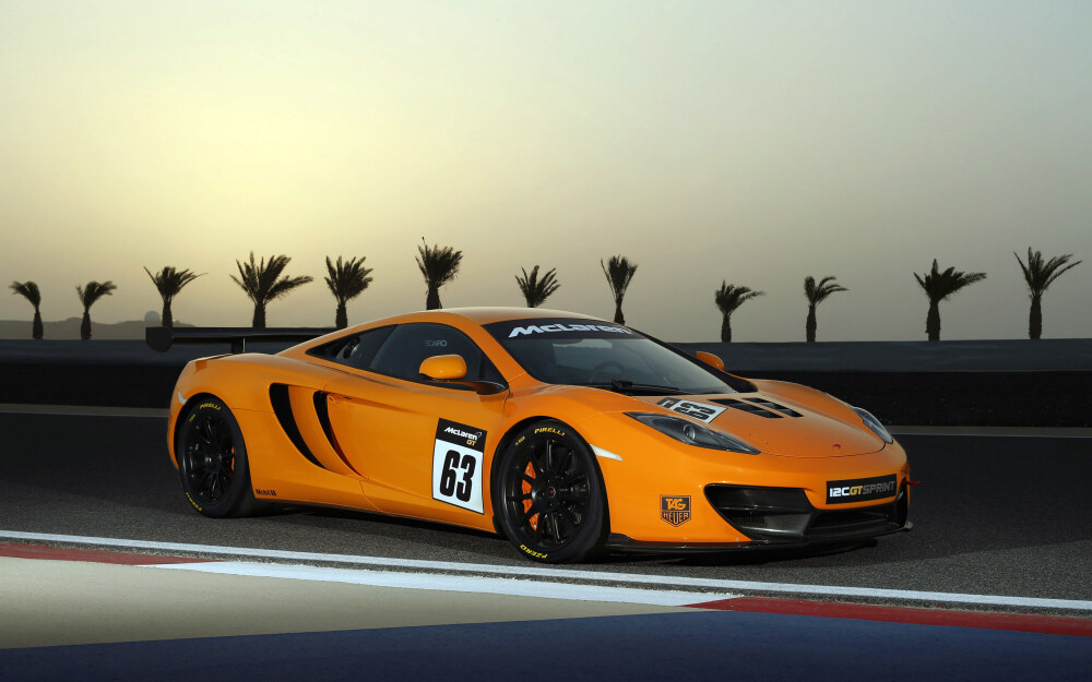 迈凯轮12C GT Sprint赛道版壁纸,第5张图片