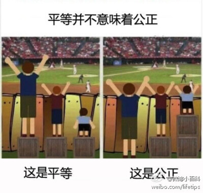 平等并不意味着公正。