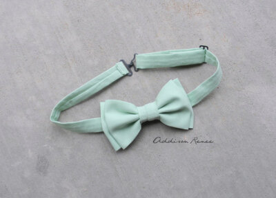 Mens bow tie - MINT GREEN Mens bow tie double bow