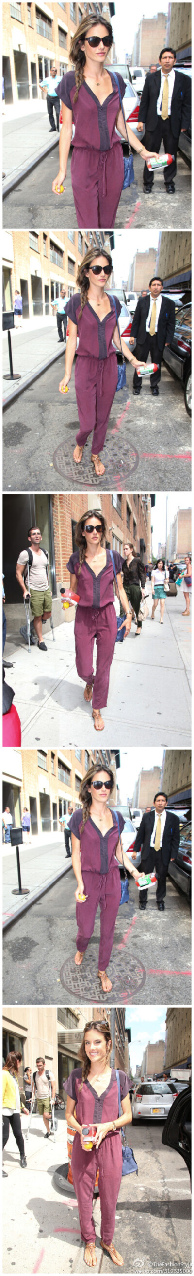 #明星街拍#—— #Alessandra Ambrosio# out in NYC. 2013.06.28 HQ（#高清组图#）