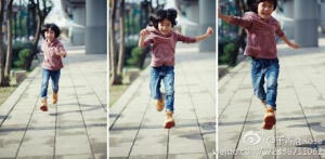 下午，三個飛躍的喬喬