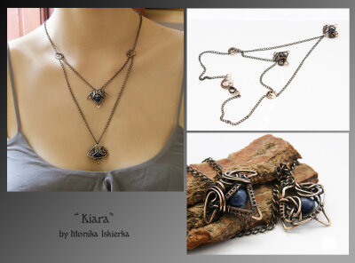 Kiara- wire wrapped necklace 卷线手工