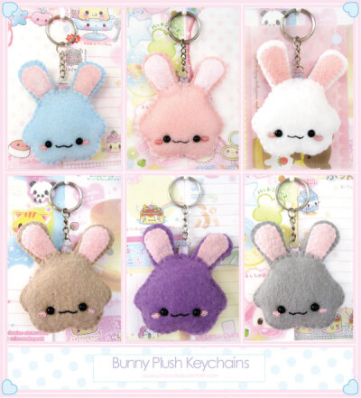 Bunny Plush Keychains