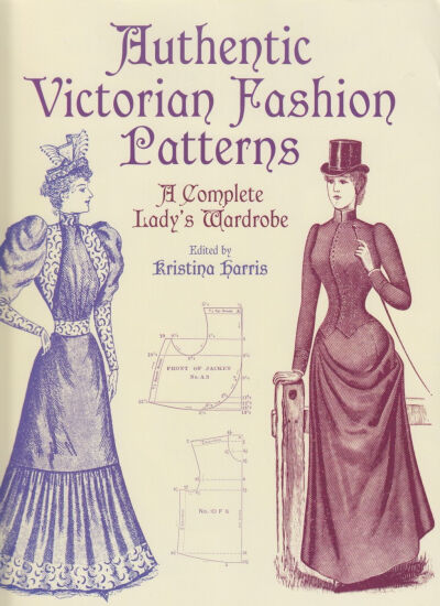 维多利亚风格裁剪-victorian fashion pattern 纸样