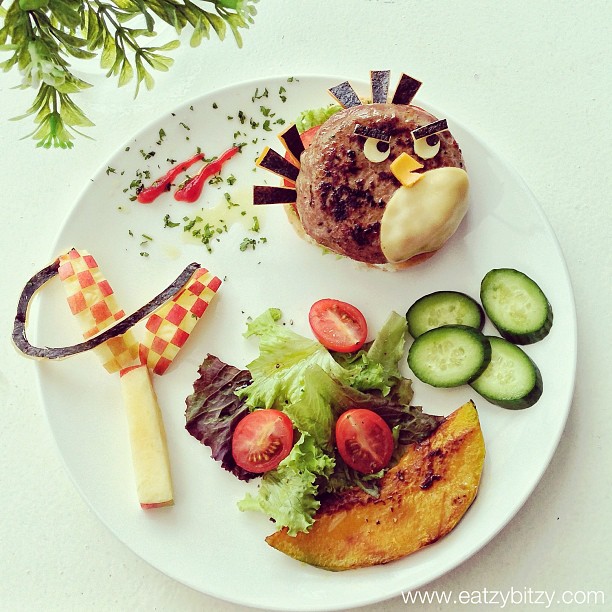 Angry Bird Hamburger!