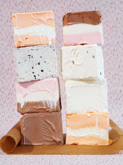 ice cream cubes