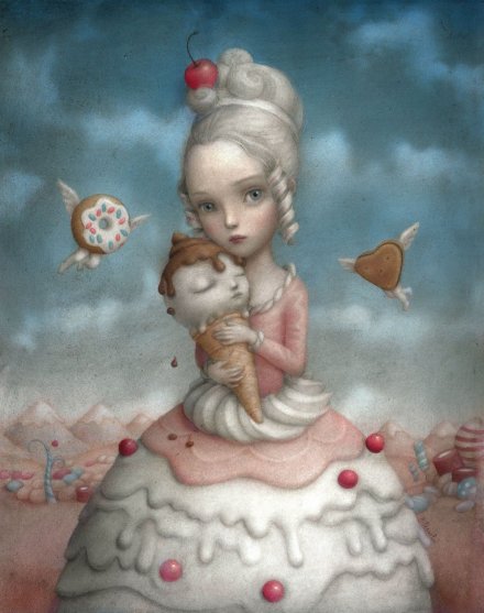 意大利插画家Nicoletta Ceccoli 作品，作品多次入选波隆那，安徒生奖获得者