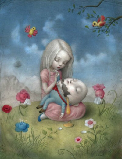 意大利插画家Nicoletta Ceccoli 作品，作品多次入选波隆那，安徒生奖获得者