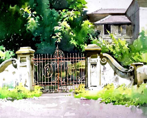 印度 Milind Mulick 的水彩建筑画（1） - 韵湖佳境 - 罗运湖 的博客“韵湖佳境”欢迎您
