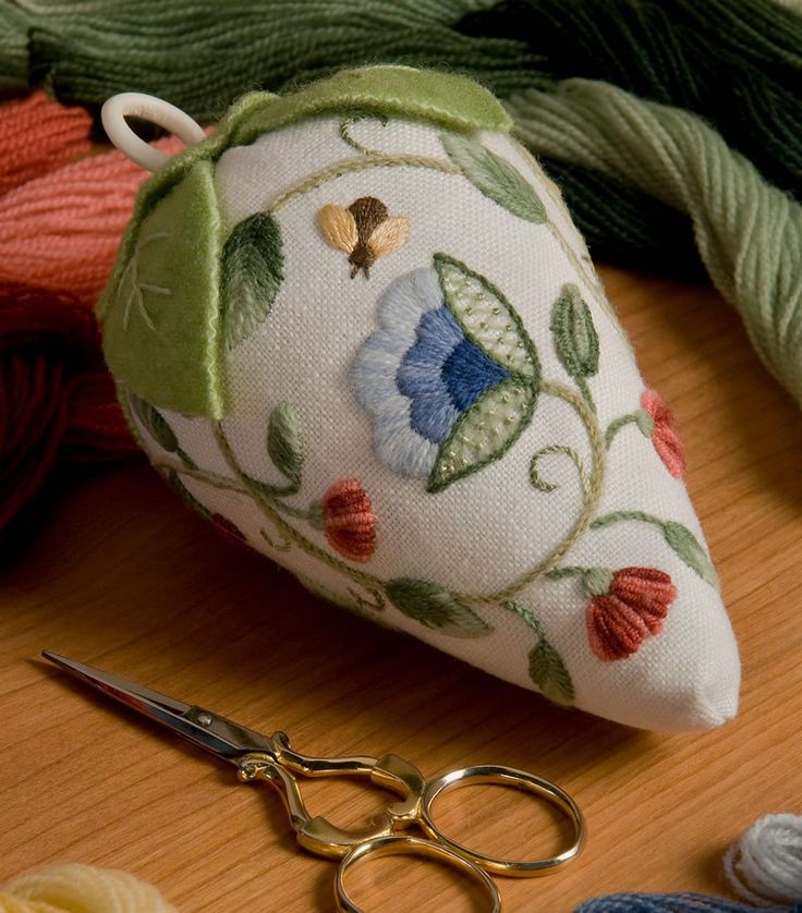 Barbara Jackson stitchery strawberry pincushion