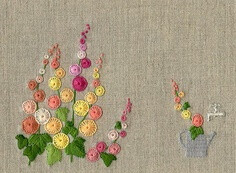 Buttonhole Stitch Flowers - pretty,