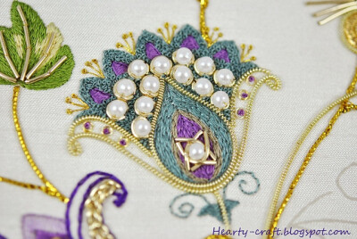 Fantasia goldwork 2 by Hearty craft, via Flickr