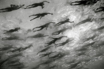 "Swimmers, Ironman Triathalon, 2001" Copyright Wayne Levin