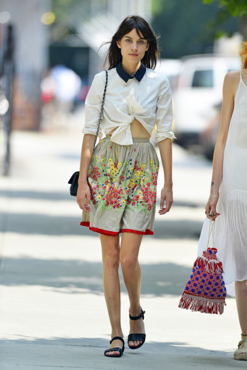 7/20/13: Alexa Chung out in NYC.