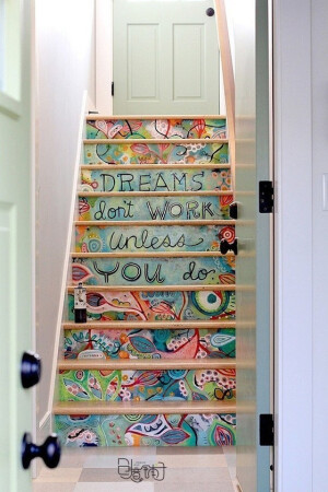 楼梯。涂鸦
