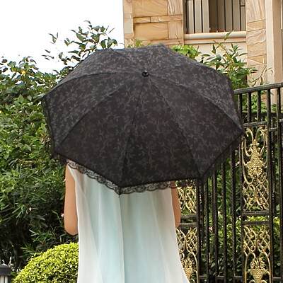 懒角落 超强防紫外线晴雨伞 蕾丝超小折叠伞 太阳伞 遮阳伞 36240