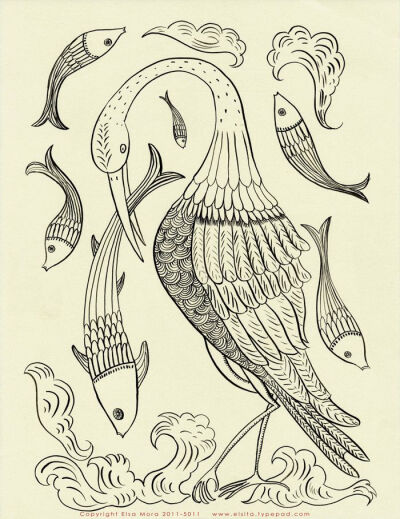 embroidery pattern- elsa mora
