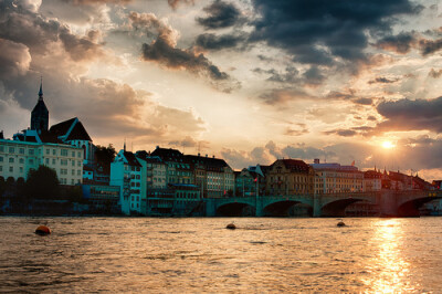 Basel Sunset (by Ghetu Daniel)