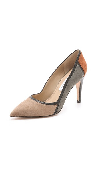 Diane von Furstenberg Aki Colorblock Pumps