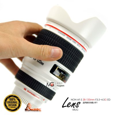 【香港Homade】白色佳能镜头杯 LENS MUG 原装正品