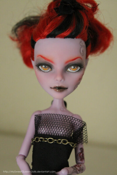 Custom Repainted Operetta Monster High