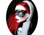 KISS of DEATH - ooak custom monster high repaint skeleton art doll