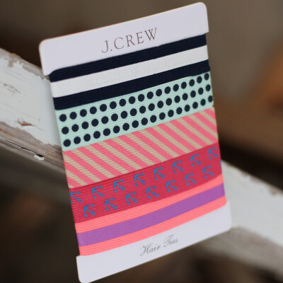 「J.Forest」童梦夜。J.CREW欧美原单海军风儿童成人发圈