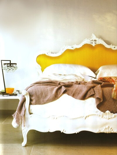 Goldenrod headboard