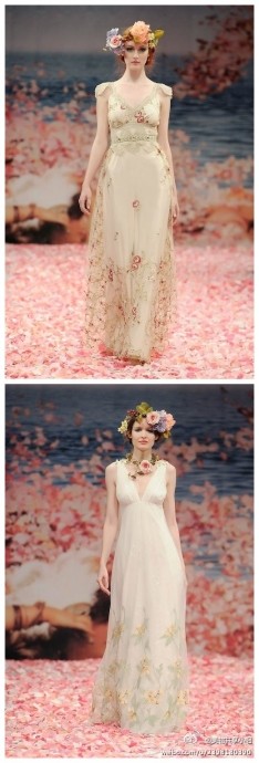 浪漫的田园风格 如诗如画的美妙婚纱之旅 Claire Pettibone2013春夏季婚纱