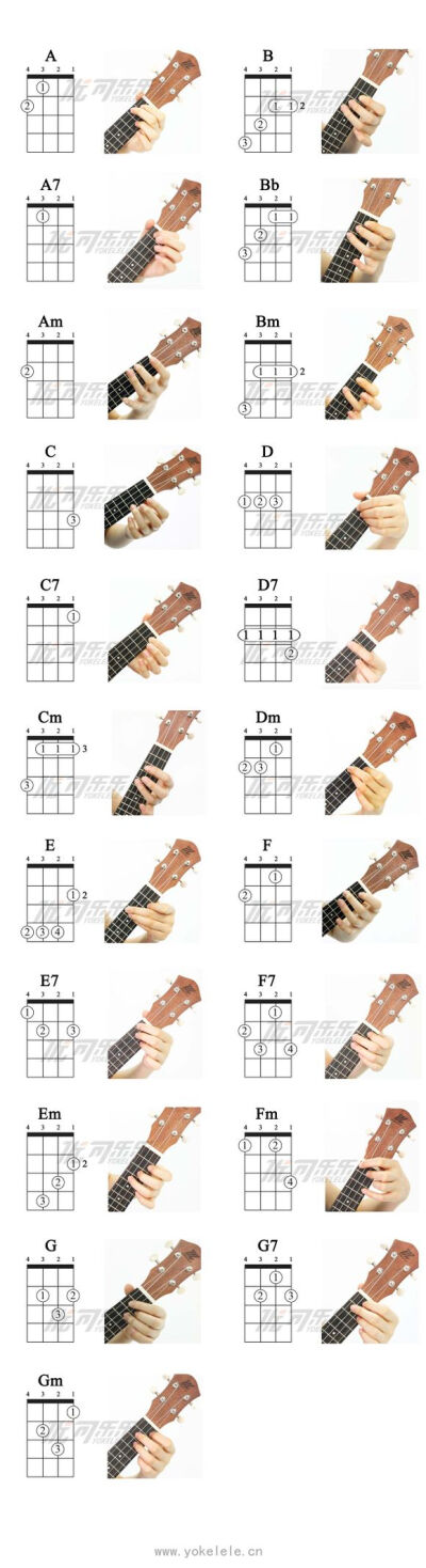 ukulele 和弦