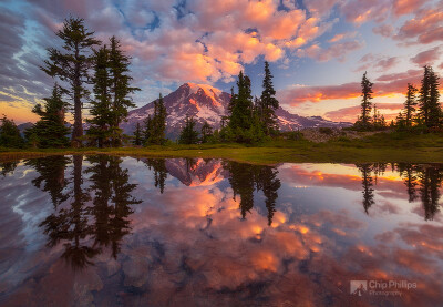 Photograph Mount Rainier Tarn at Sunrise by Chip Phillips on 500px