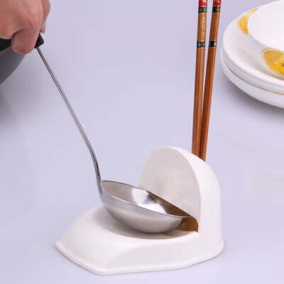 汤勺座勺托筷子架创意厨房用品白色新日本进口