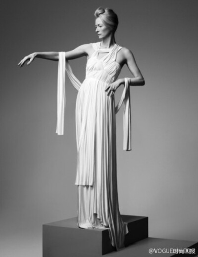 ♔ Fashion Magazines ♔ Tilda Swinton in Madame Gres for “The Impossible Wardrobe”