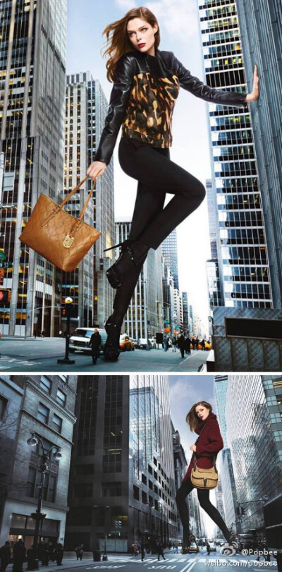 @珑骧Longchamp 2013 秋冬系列的廣告硬照找來名模 #Coco Rocha# 擔任模特兒拍攝。http://t.cn/zQvEMsk